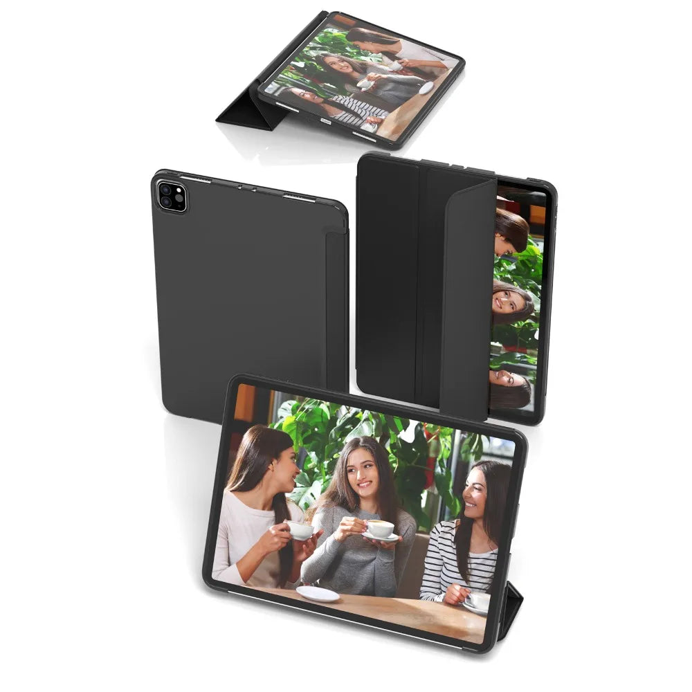 Slim iPad Case Hard Shell Fold Stand – Multi-Gen Compatible Tablet Case Axl