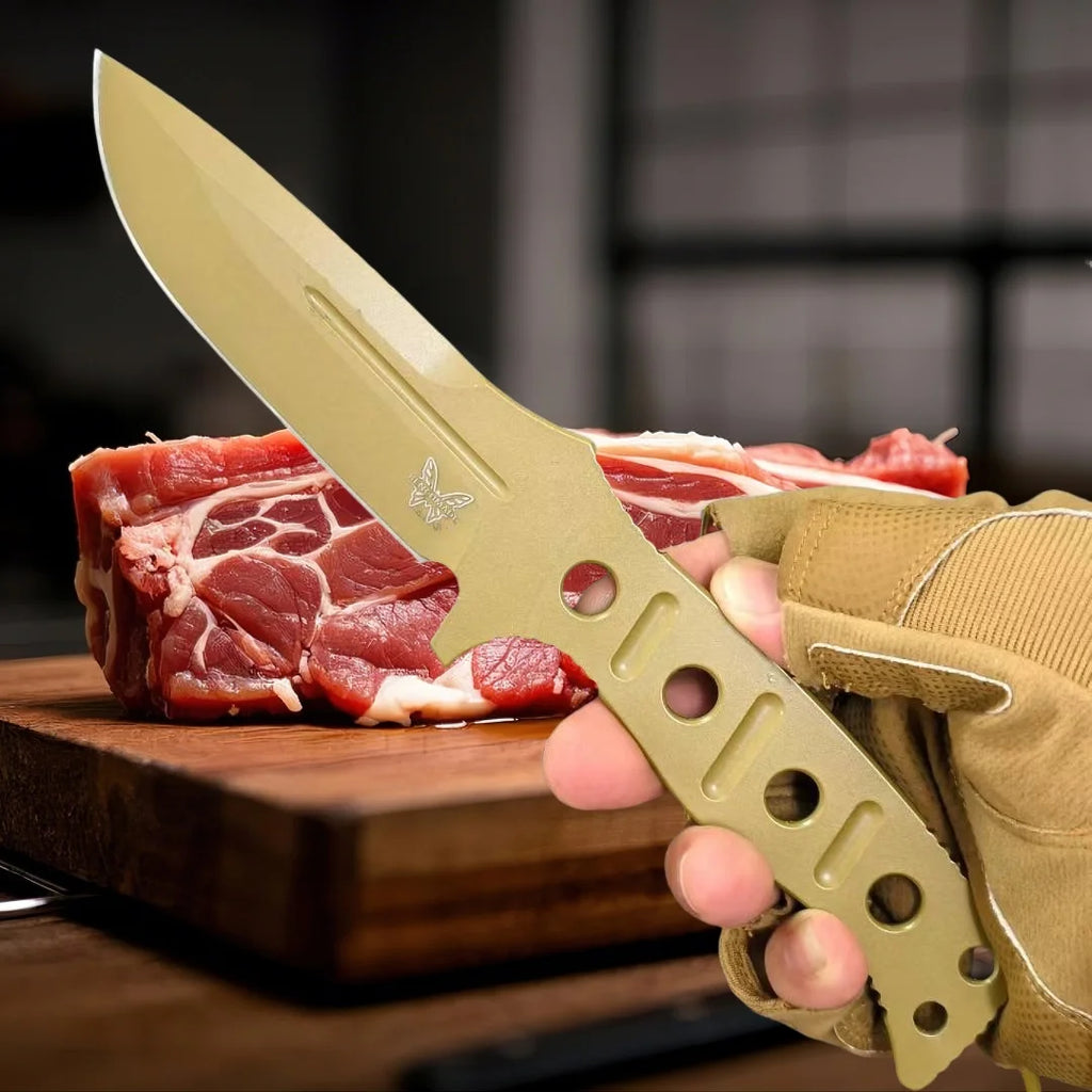Forged CPM Steel Meat Cleaver & Boning Knife with Cover Kitchen Cleaver Knife Axl