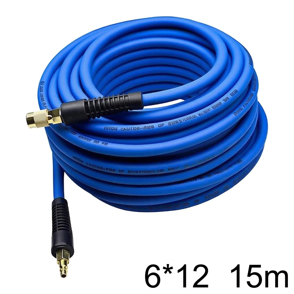 1/4" High-Pressure PVC Air Hose | Copper Fittings & Quick Connect Pneumatic Air Hose Axl Black 6x12 15m China Mainland