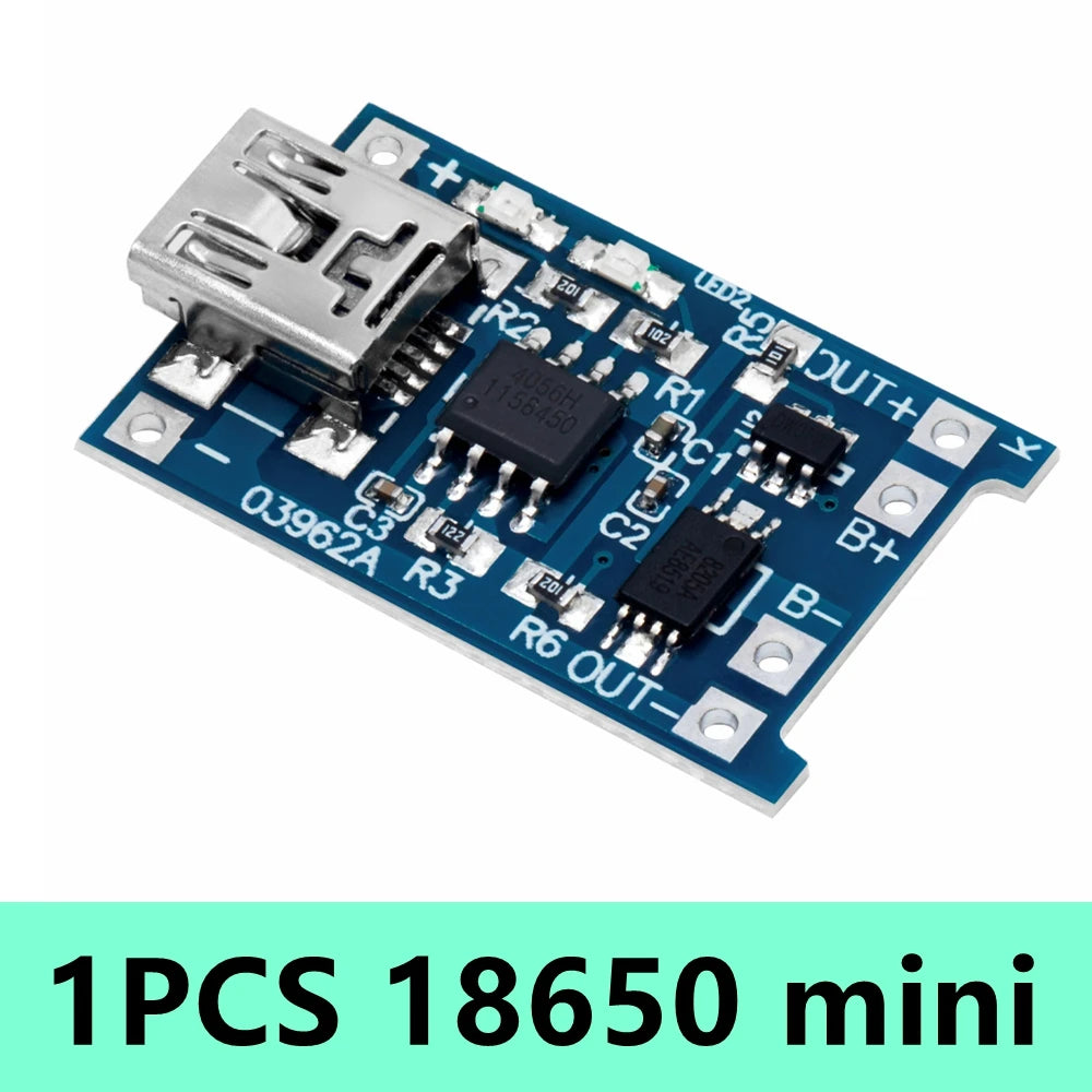TP4056 5V 1A Micro USB & Type-C Li-Ion Battery Charger Module Battery Charger Module Axl 1PCS 18650 mini