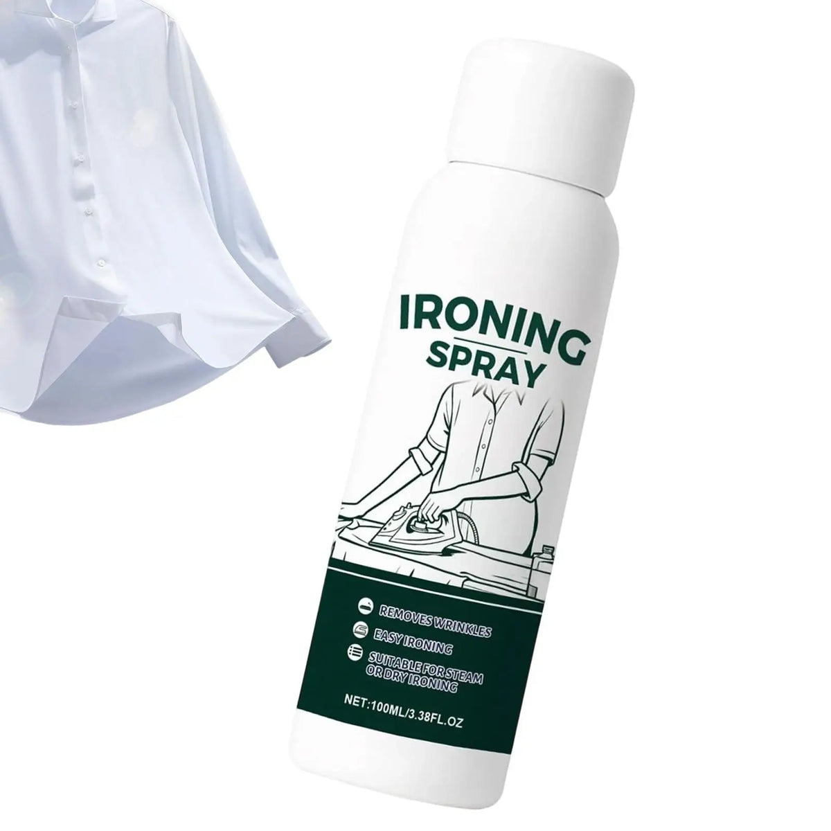 Wrinkle Release Ironing Spray – Anti-Static Fabric Softener 100ml Ironing Spray Axl