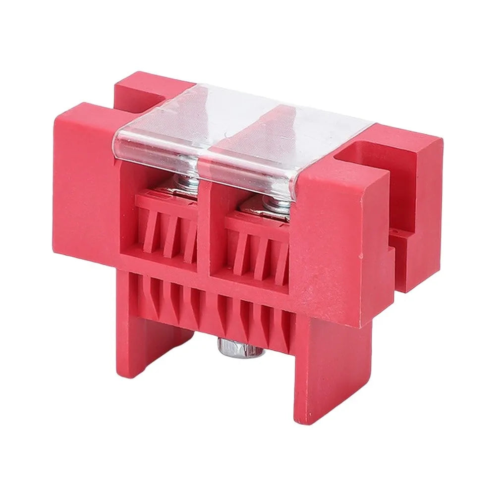 5-Pack Copper Terminal Block High-Current Flame-Retardant PA Cover Electrical Terminal Block Axl red China Mainland
