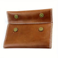 PU Leather Tobacco Pouch – Rolling & Pipe Tobacco Wallet Case Tobacco Pouch Wallet Axl Brown