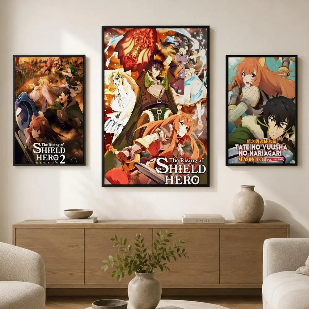Rising of the Shield Hero Anime PVC Wall Poster | Peel & Stick Anime Wall Poster Axl
