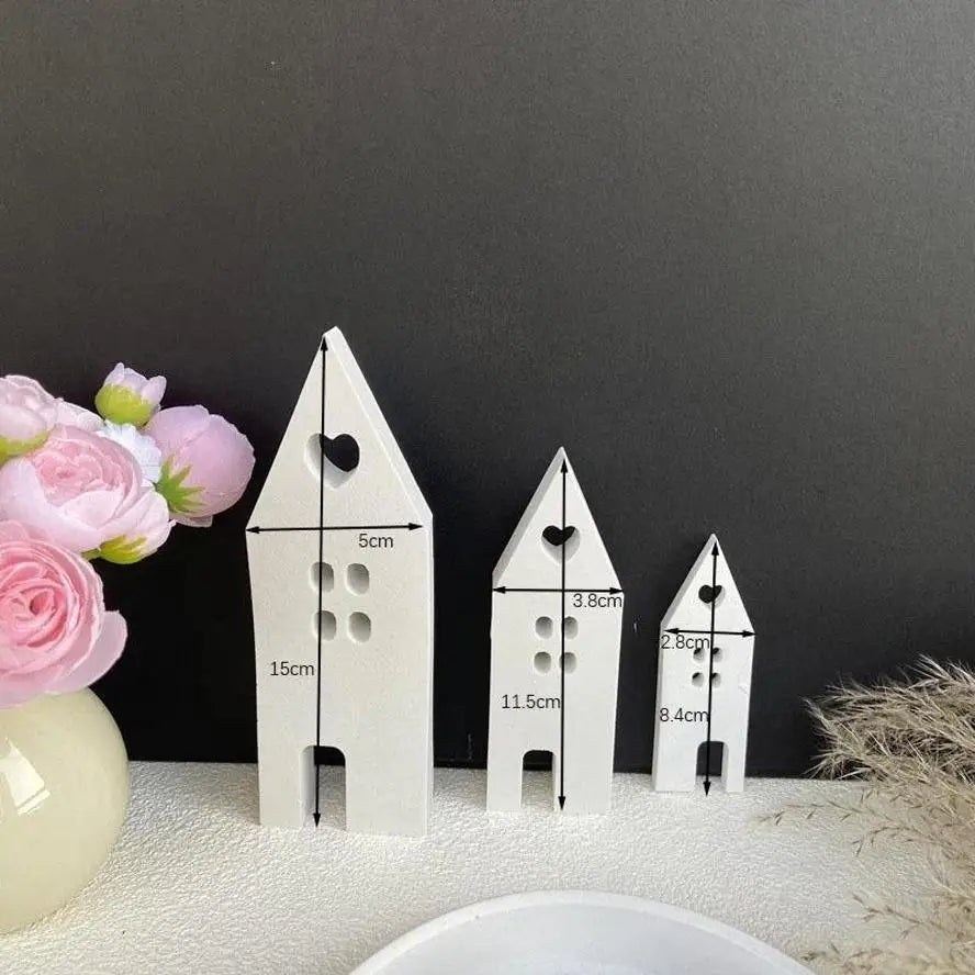 Mini House Silicone Mold – DIY Resin, Concrete & Candle Casting Silicone Casting Mold Axl