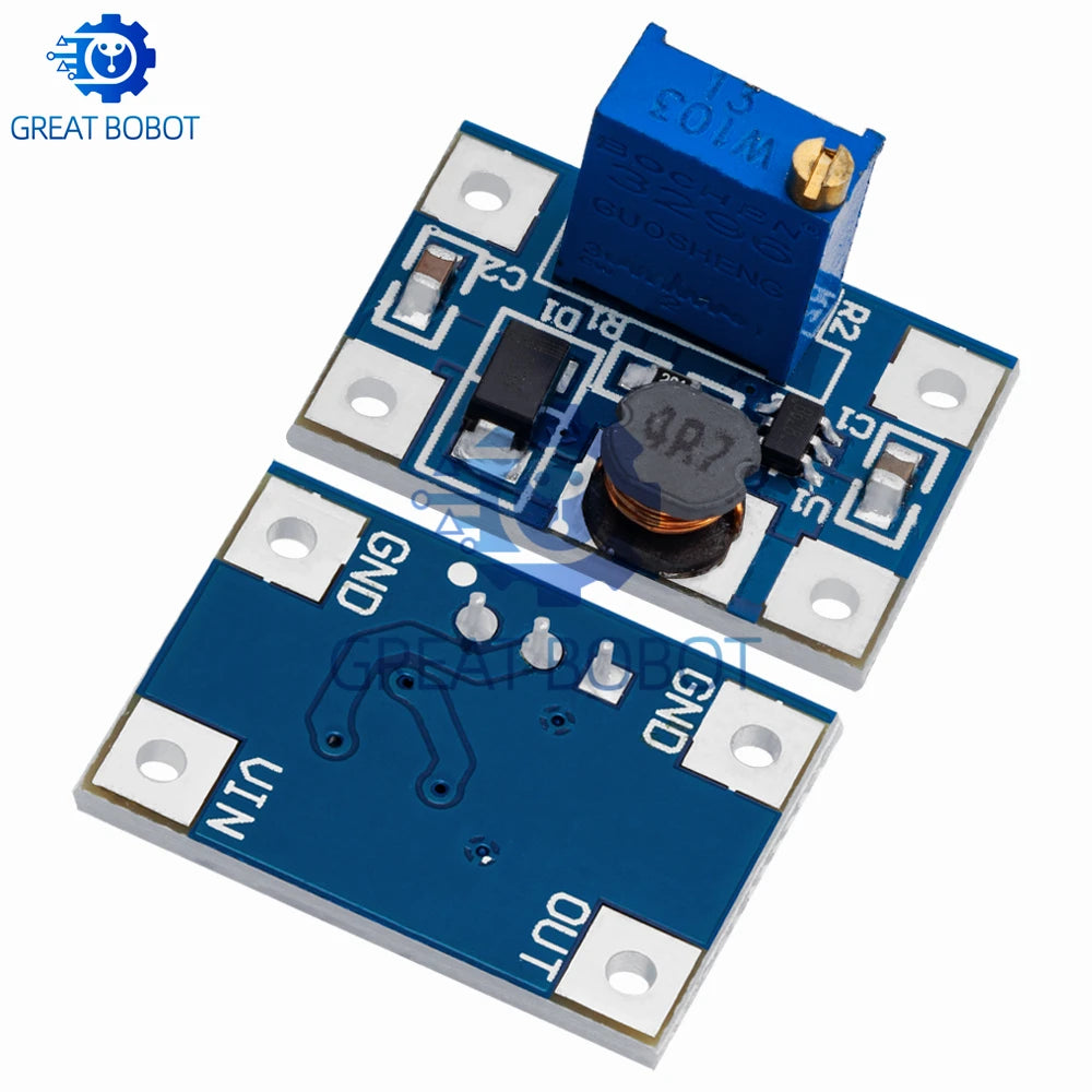 SX1308 DC-DC Step-Up Boost Converter Module 2A Adjustable Boost Converter Module Axl