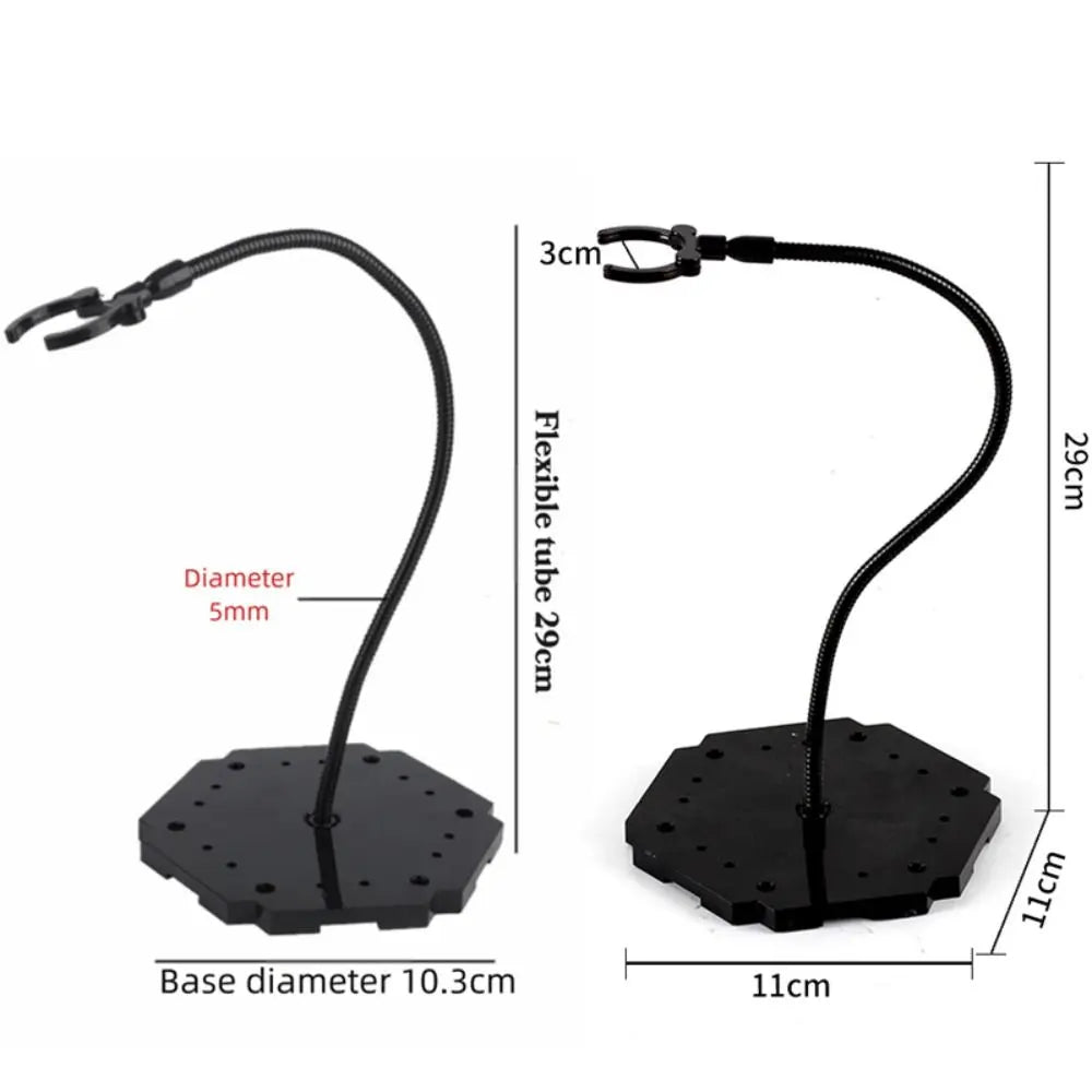 29cm Action Figure Display Stand – Adjustable Snake Tube Bracket Figure Display Stand Axl