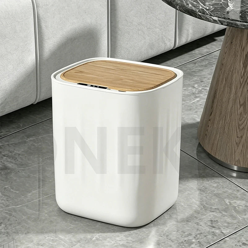 27L Smart Sensor Trash Can – Electric Auto-Open Wastebasket Smart Sensor Trash Can Axl White 27L