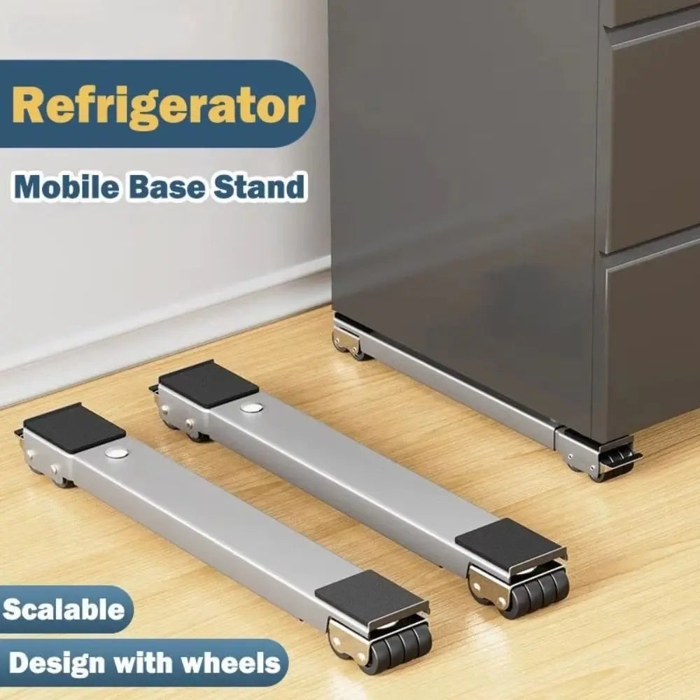 2-Pack Adjustable Appliance Base with 24 Universal Locking Wheels Appliance Base Wheels Axl