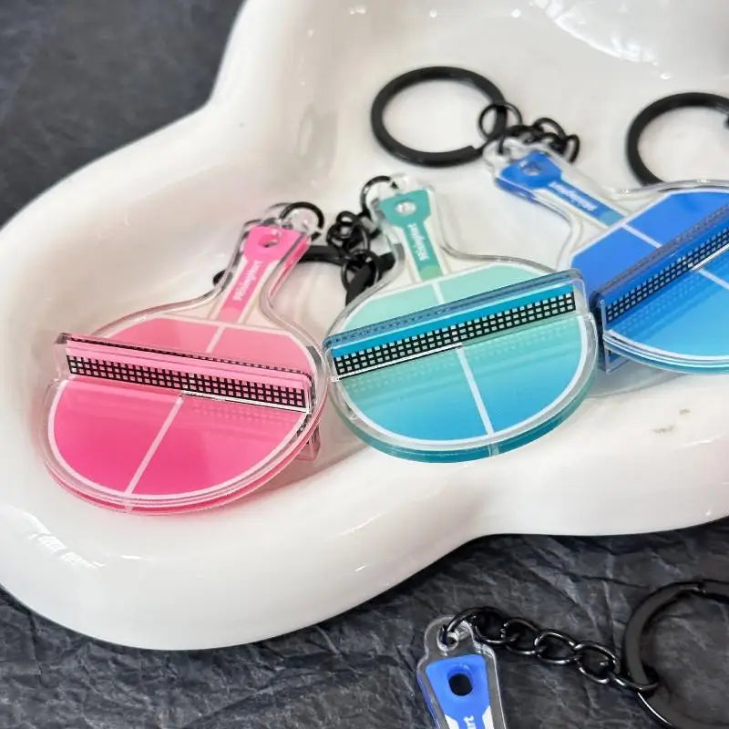 Mini 3D Ping Pong Table Keychain – Acrylic Sports Keyring Gift Sports Novelty Keychain Axl