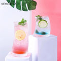KEMORELA Sail-Shaped Glass Cup 300ml/450ml – Transparent Mug Glass Drinkware Axl WHITE 450ml