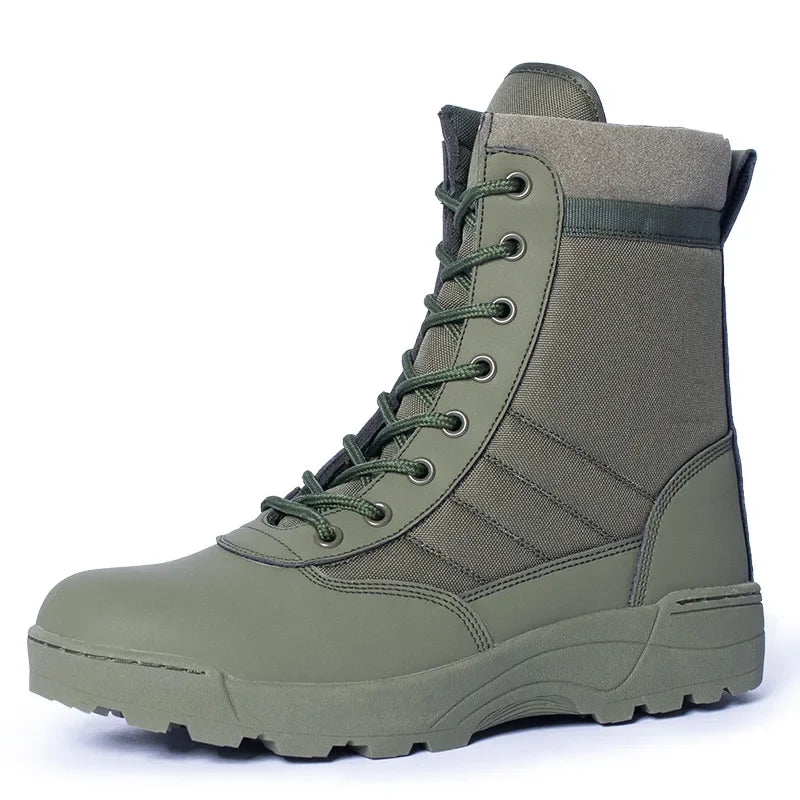 YBQJOO Men's Waterproof Ankle Hiking & Work Boots | Lace-Up Men's Hiking Boots Axl
