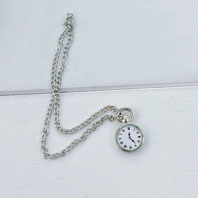 1/12 Dollhouse Miniature Vintage Pocket Watch Accessory Dollhouse Accessory Axl A