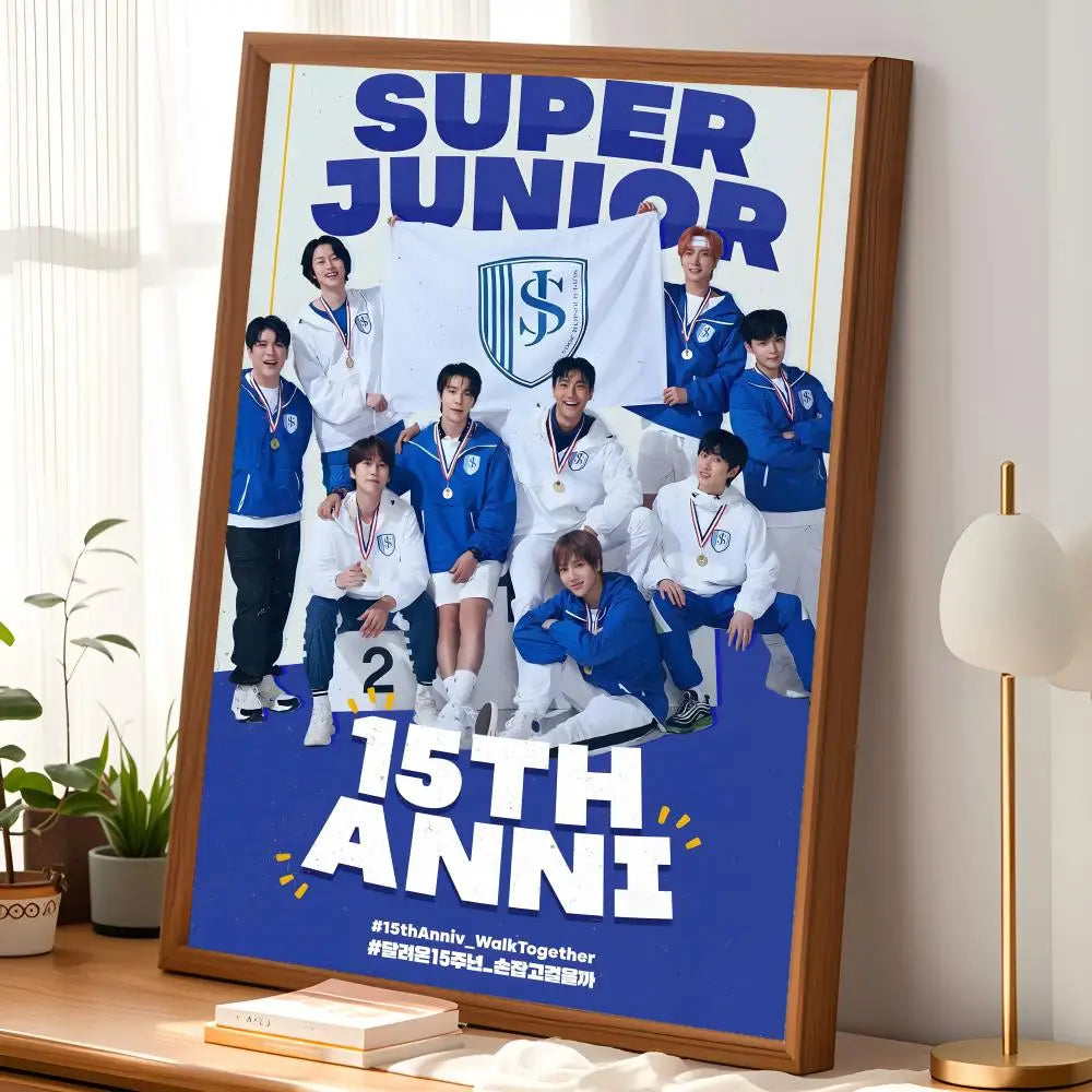 Super Junior HD Self-Stick Wall Poster – Waterproof K-Pop Decor Wall Art Poster Axl
