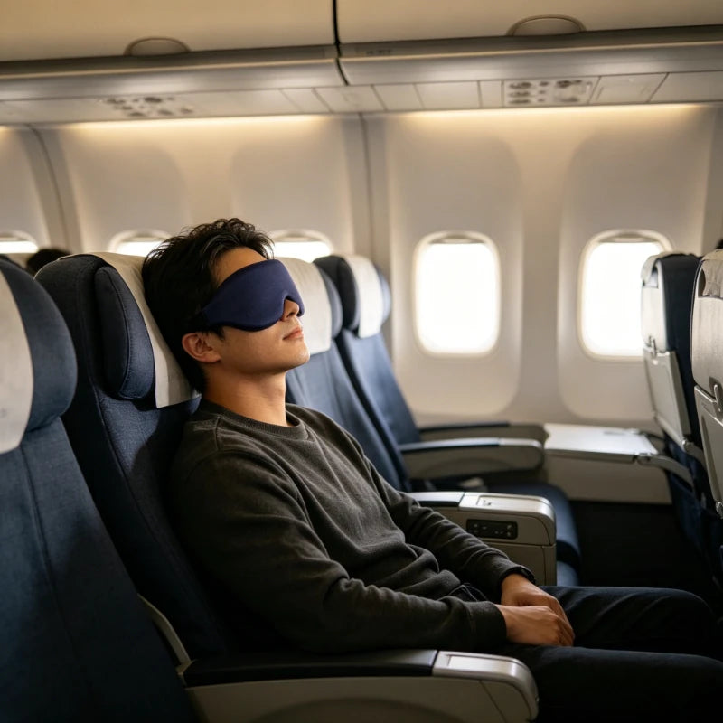 3D Blackout Sleep Mask – Zero Pressure, Adjustable Strap Sleep Eye Mask Axl