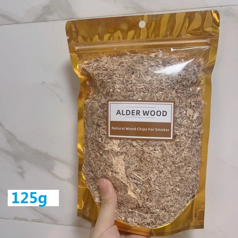 BBQ Wood Chips – Apple, Cherry, Oak, Hickory | 125–500g BBQ Smoking Wood Chips Axl 125g alder