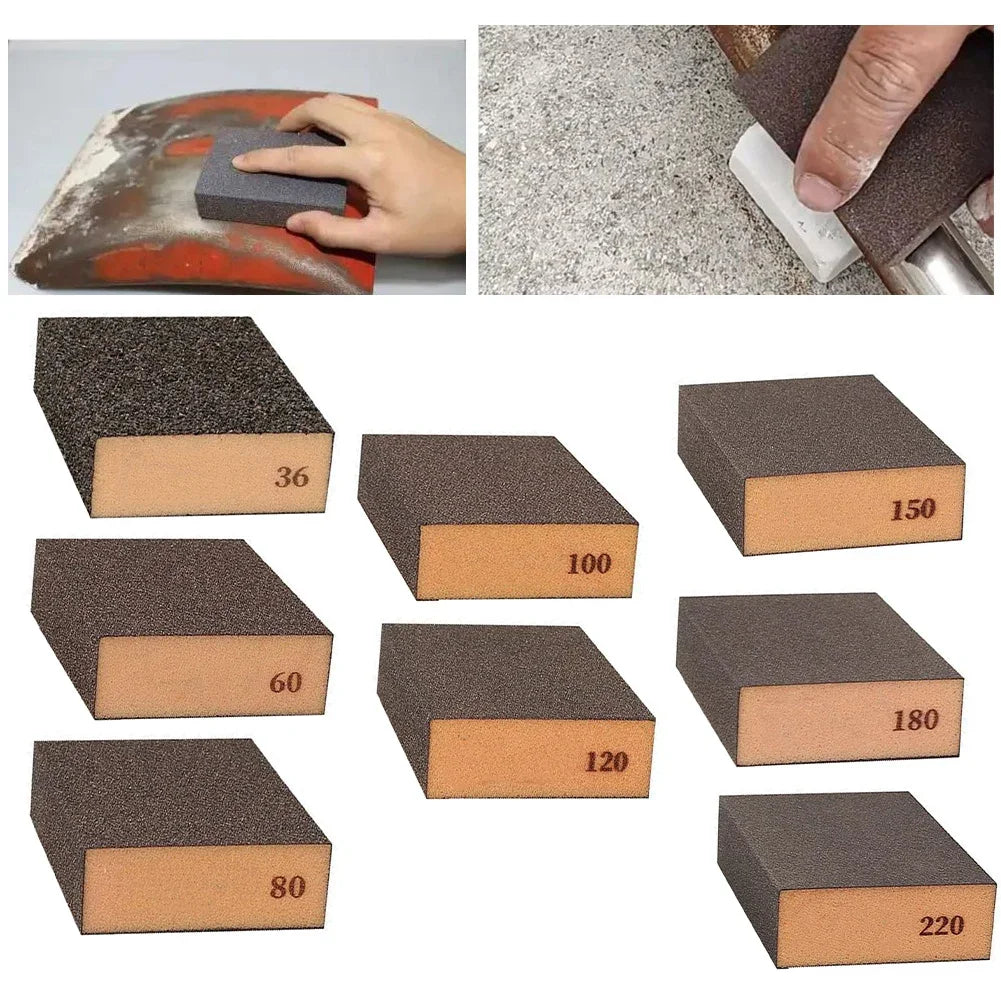 Sponge Sanding Block Grit 36–220 | Wet & Dry Abrasive Pad Sanding Sponge Block Axl