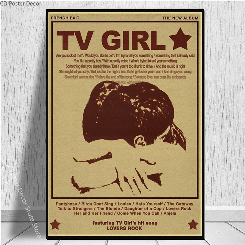 Vintage Music Posters – Lizzy Grant & TV Girl Retro Wall Art Wall Art Poster Axl