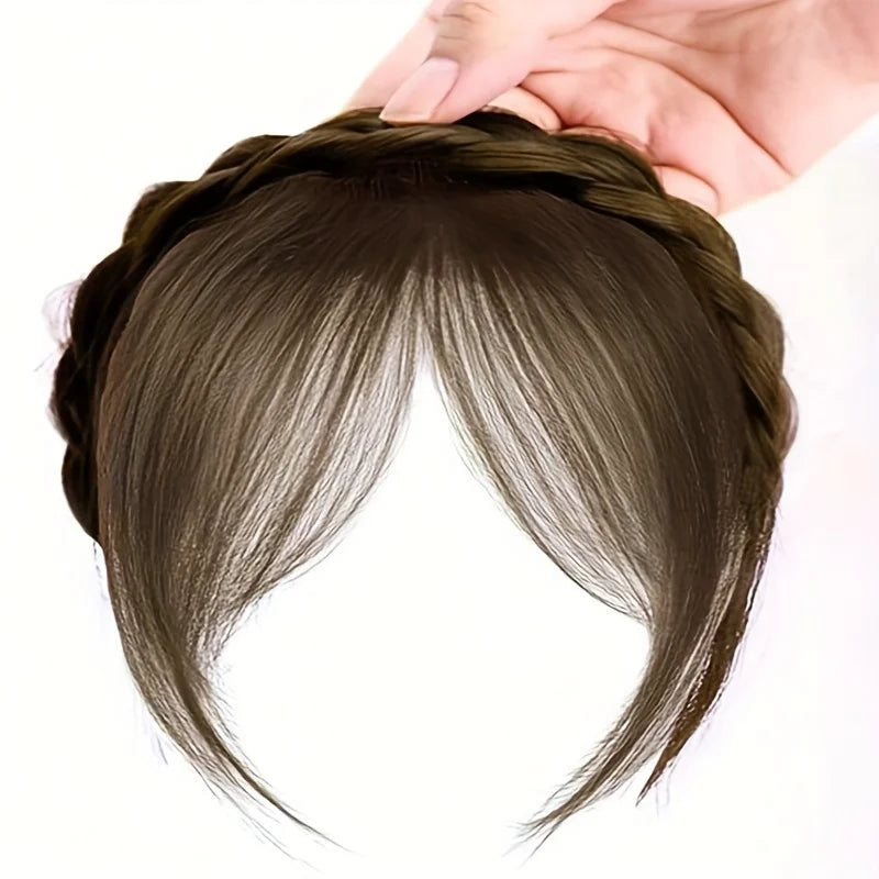 Vintage Braided Wig Headband – Cute Women's Hairband Gift Braided Hairband Axl light brown