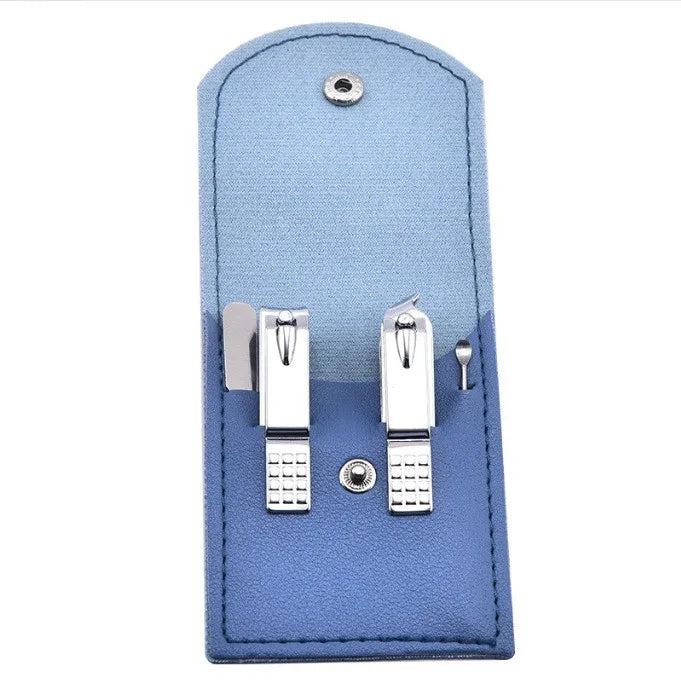 Stainless Steel Nail Clipper & Cuticle Remover Manicure Set Nail Care Set Axl 4-piece set of prima