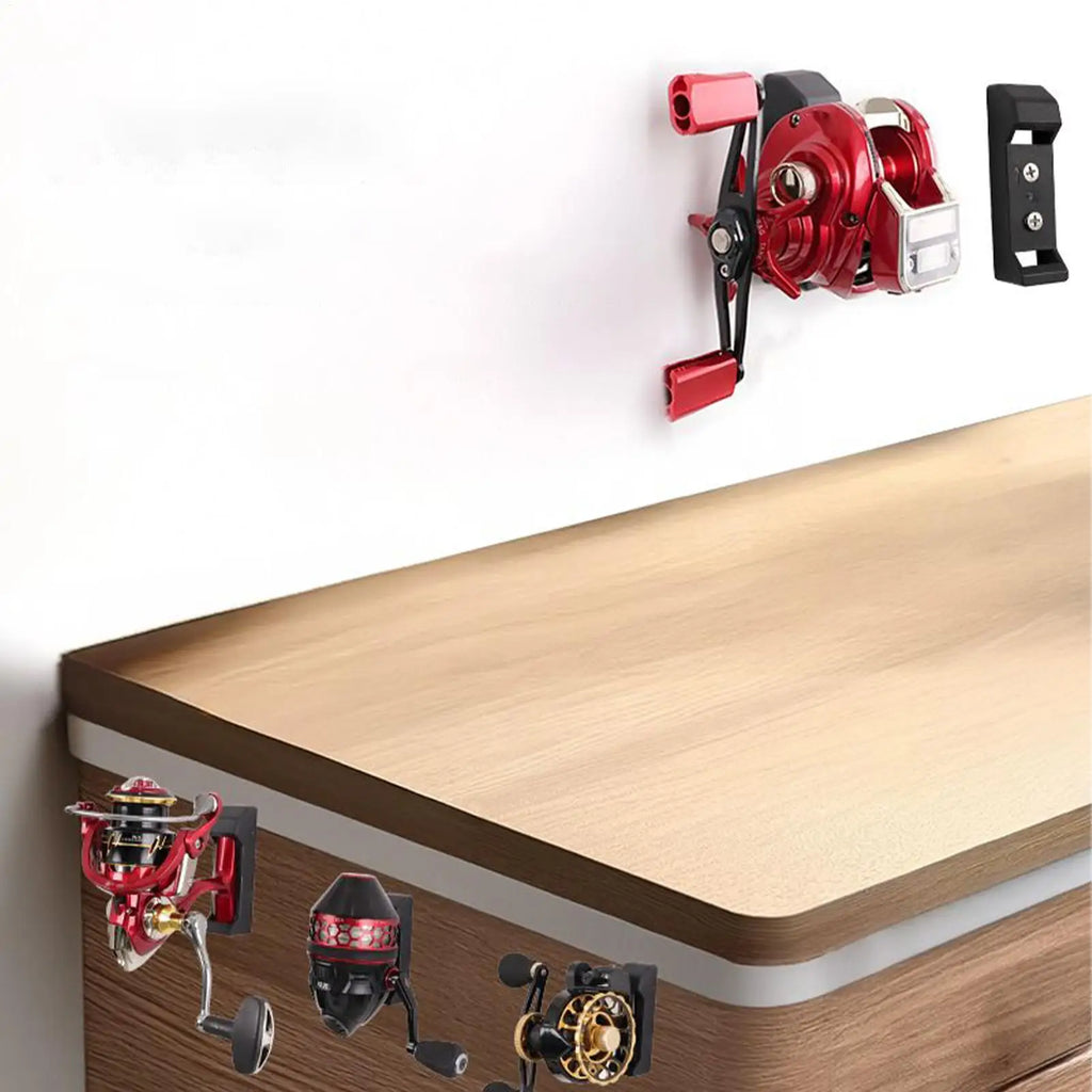 Fishing Reel Wall Mount Holder – ABS Storage Rack with Screws Reel Storage Holder Axl