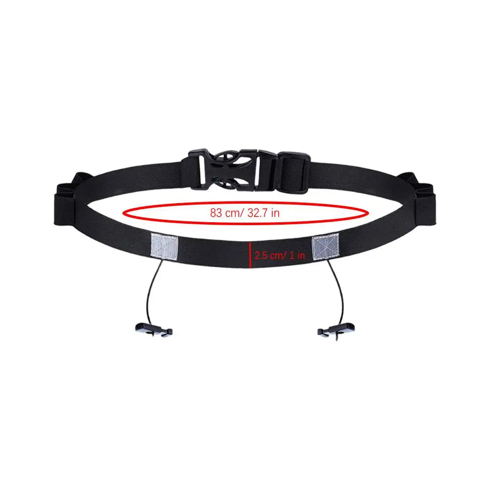 Race Number Belt – Adjustable Running Bib Holder for Triathlon Race Number Belt Axl