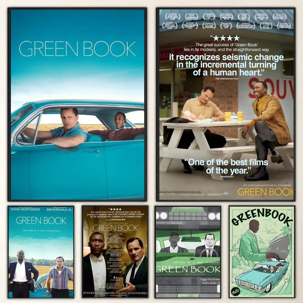 Green Book Movie Poster – HD Waterproof Wall Art Décor Movie Wall Poster Axl