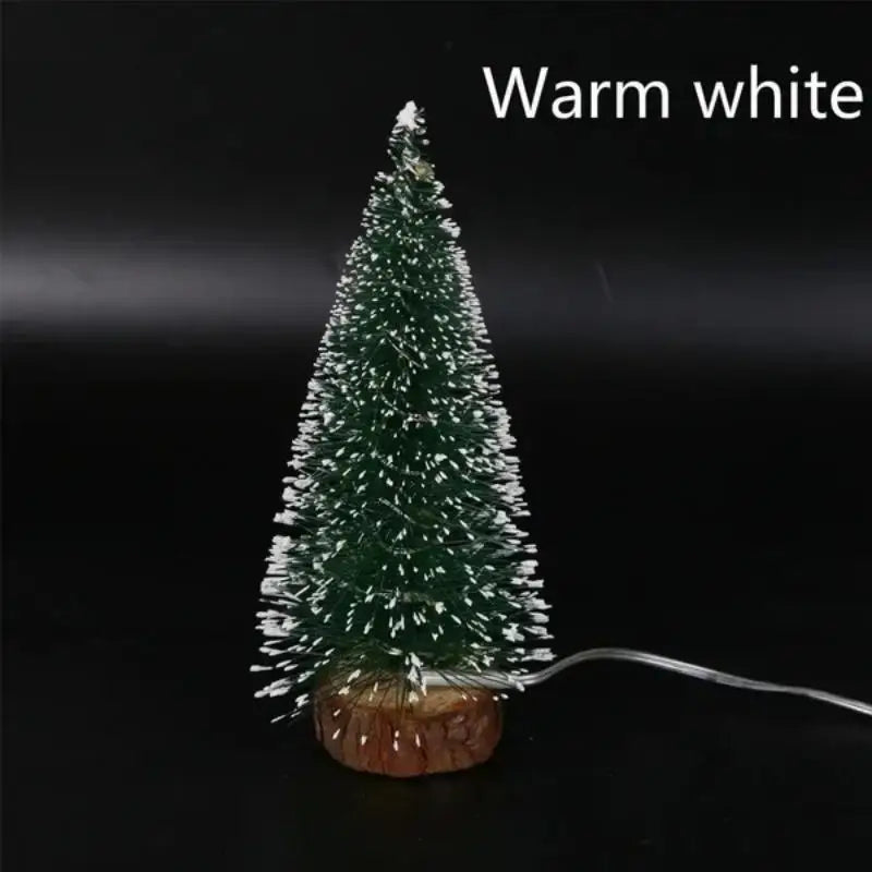 Mini LED Artificial Christmas Tree Desktop Decor – 4 Sizes Mini Christmas Tree Axl