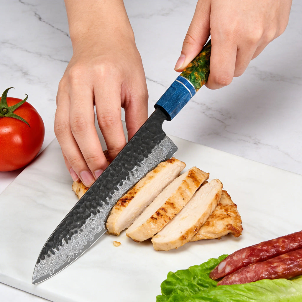 67-Layer Damascus Steel Chef Knife Set – Hand Forged 1-4 PCS Damascus Chef Knife Axl