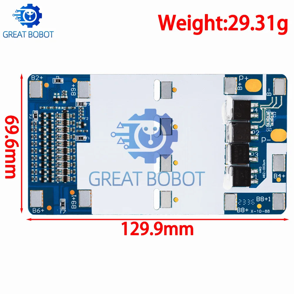 36V 10A 10S BMS Board for 18650 Li-ion Battery Packs BMS Protection Board Axl