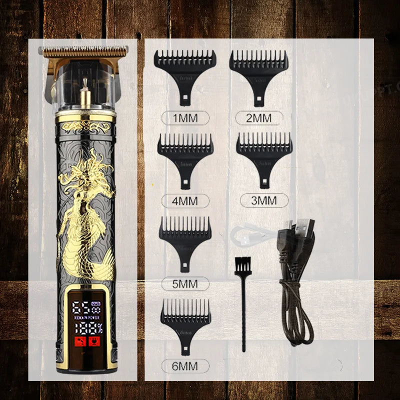 Oumonoka T9 Waterproof Electric Shaver & Beard Trimmer for Men Electric Shaver Trimmer Axl Medusa Black
