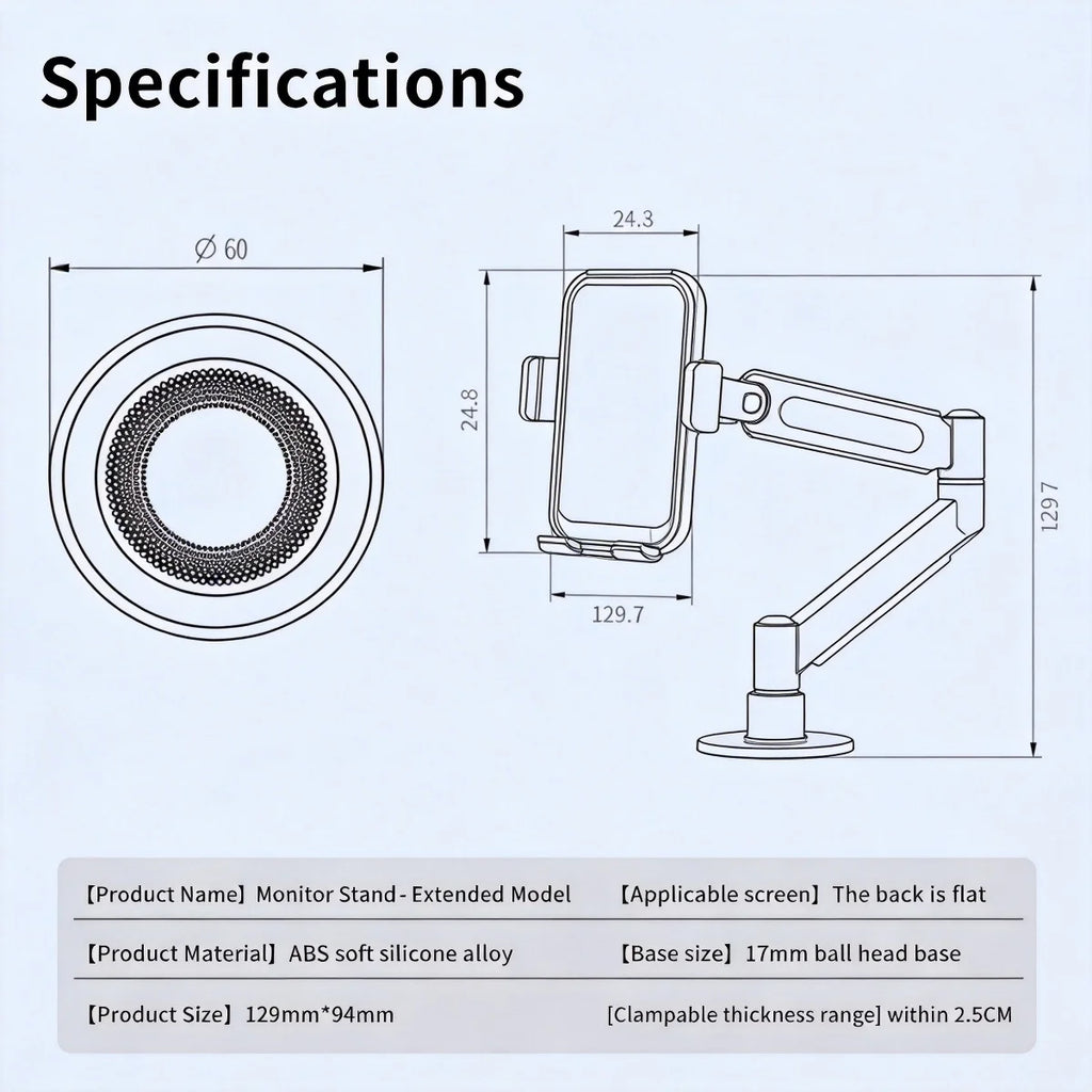Foldable Magnetic Car Phone Holder | 360° Ball Head Mount Car Phone Mount Axl