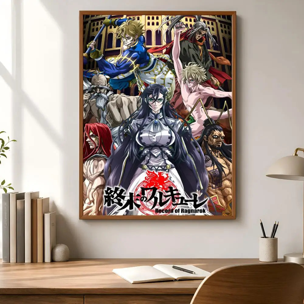 Record of Ragnarok Poster – HD Self-Adhesive Anime Wall Art Anime Wall Poster Axl