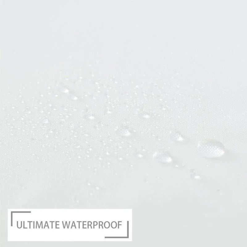 Heavyweight Waterproof White Shower Curtain – Mildew Resistant Shower Curtain Axl