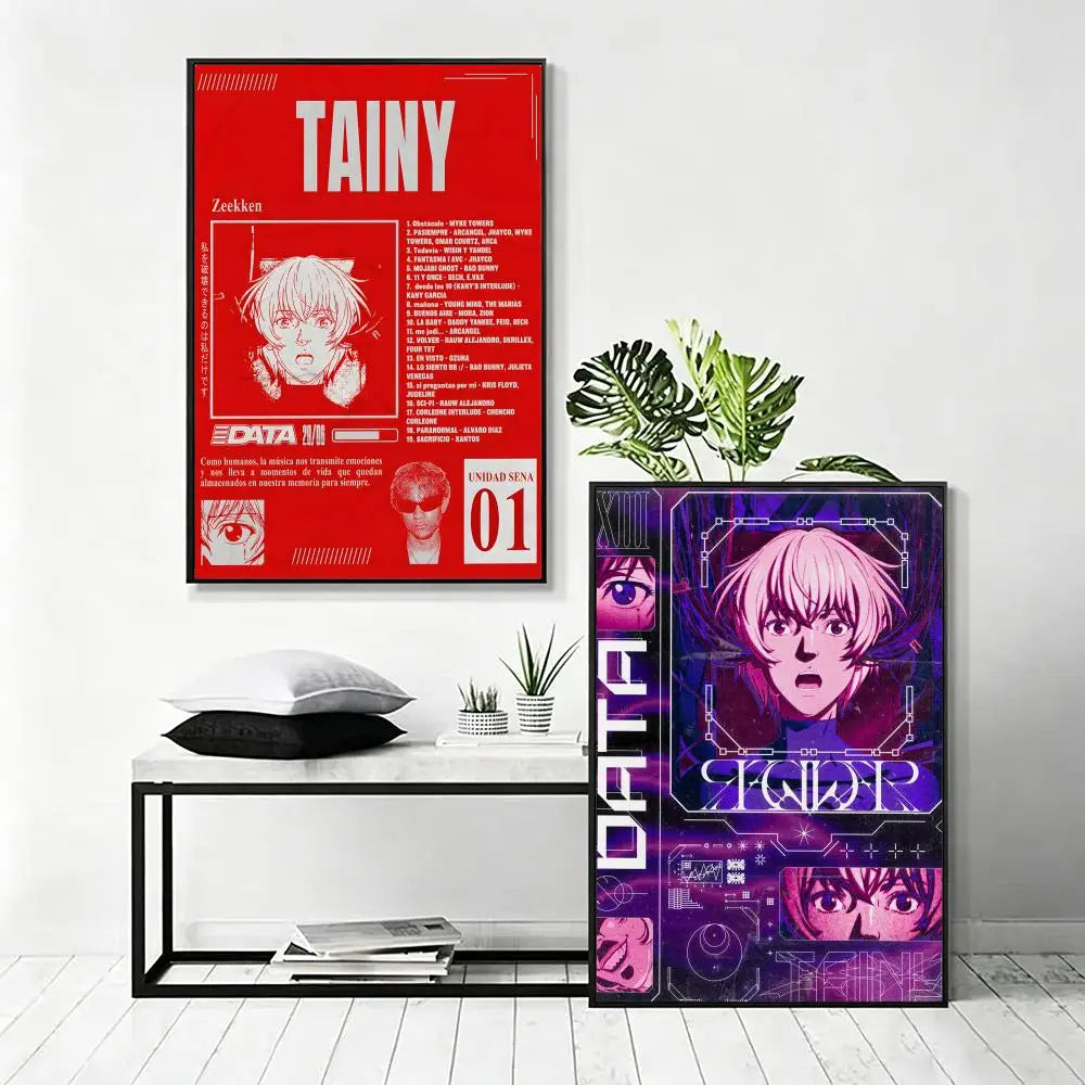 Tainy DATA Album HD Poster – Waterproof Wall Art Decor Wall Art Poster Axl