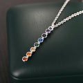 Huitan Cubic Zirconia Pendant Necklace – Women's Statement Jewelry Pendant Necklace Axl XL1553 45cm