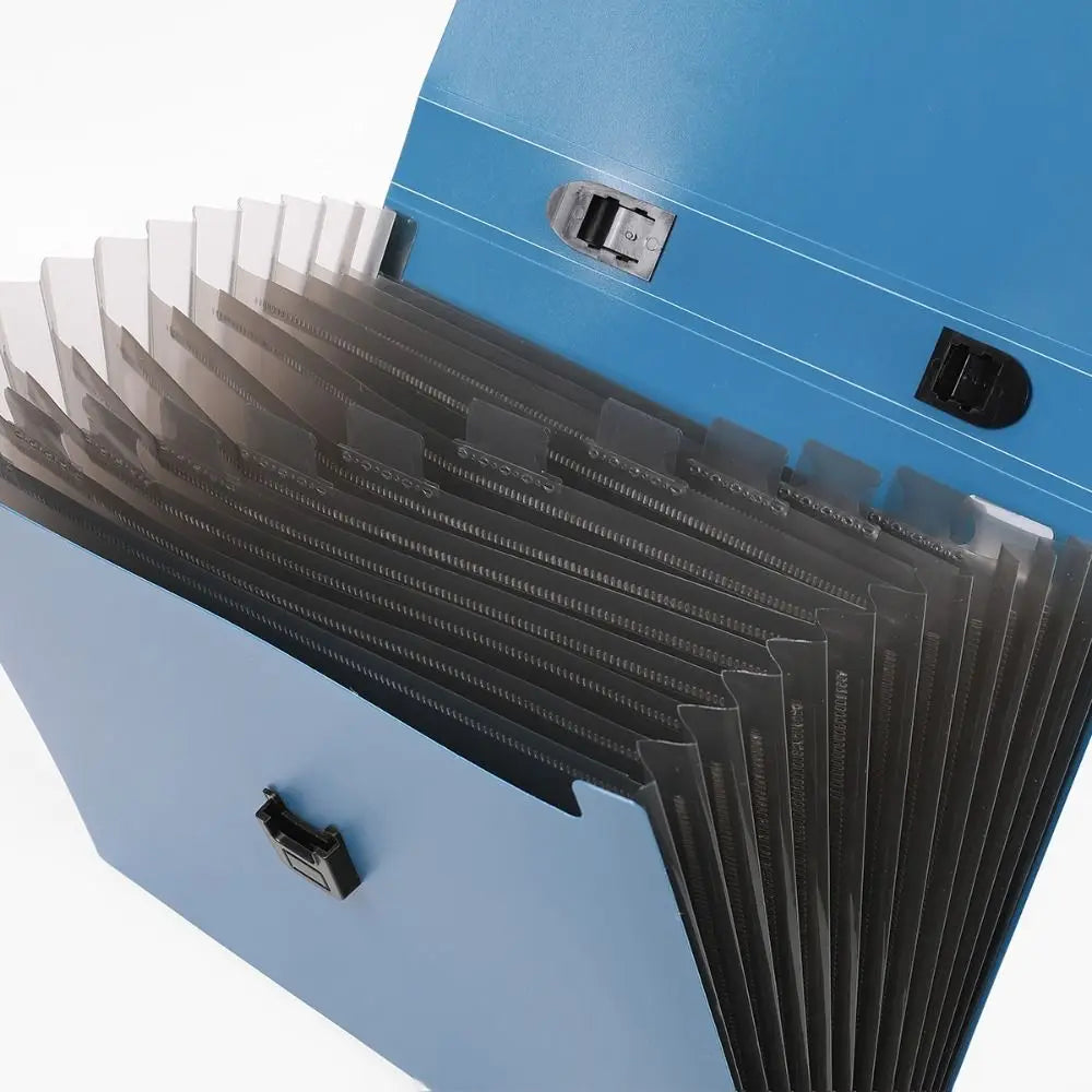13-Pocket Accordion File Folder – Waterproof A4 Document Organizer Accordion File Organizer Axl