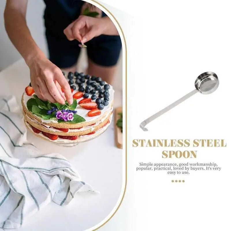 Stainless Steel Pizza Sauce Spoon – Long Handle Ladle Kitchen Sauce Spoon Axl