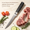 Damascus Steel 67-Layer Boning Knife – Sharp Chef Blade Damascus Boning Knife Axl Boning Knife