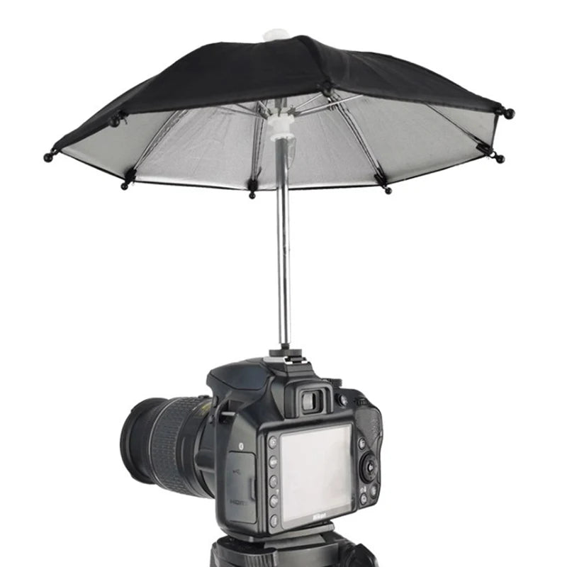 Black Camera Umbrella Sunshade & Rain Holder for DSLR Camera Umbrella Holder Axl