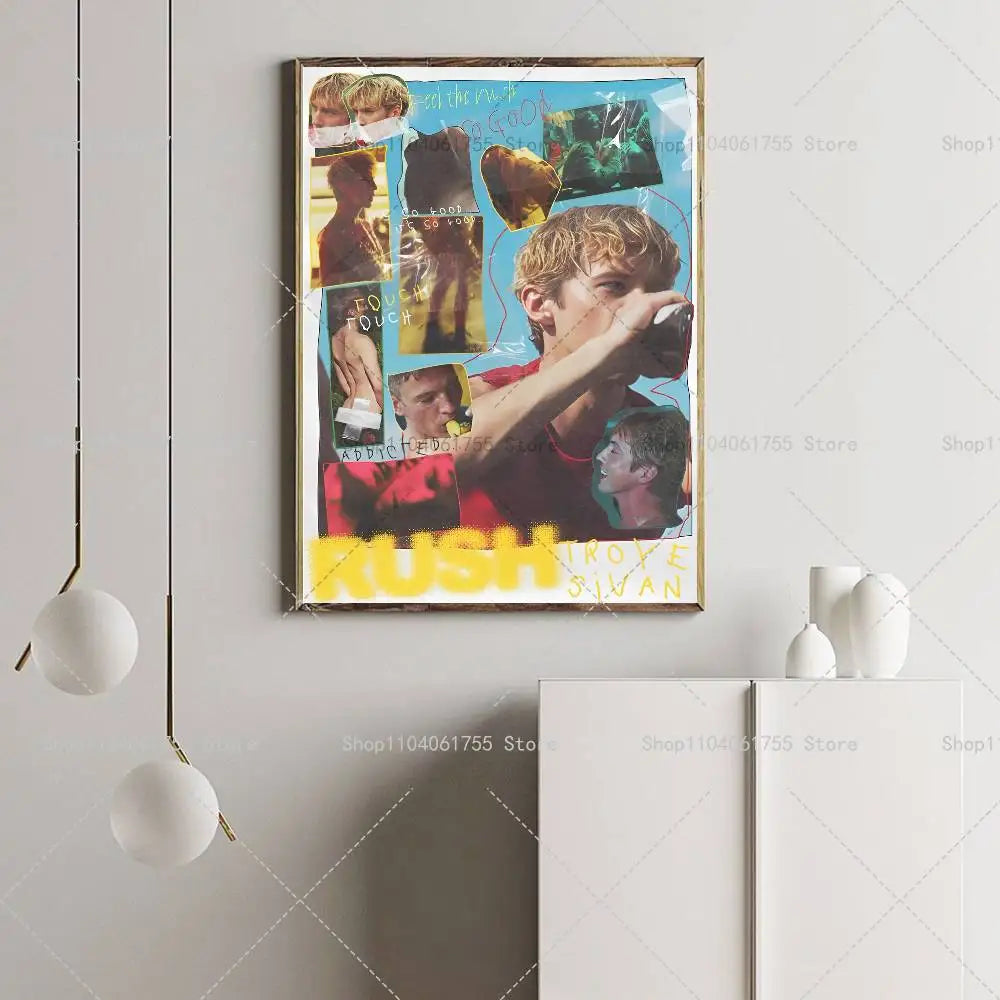 Troye Sivan Self-Adhesive Wall Art Poster – Color Print Wall Art Poster Axl