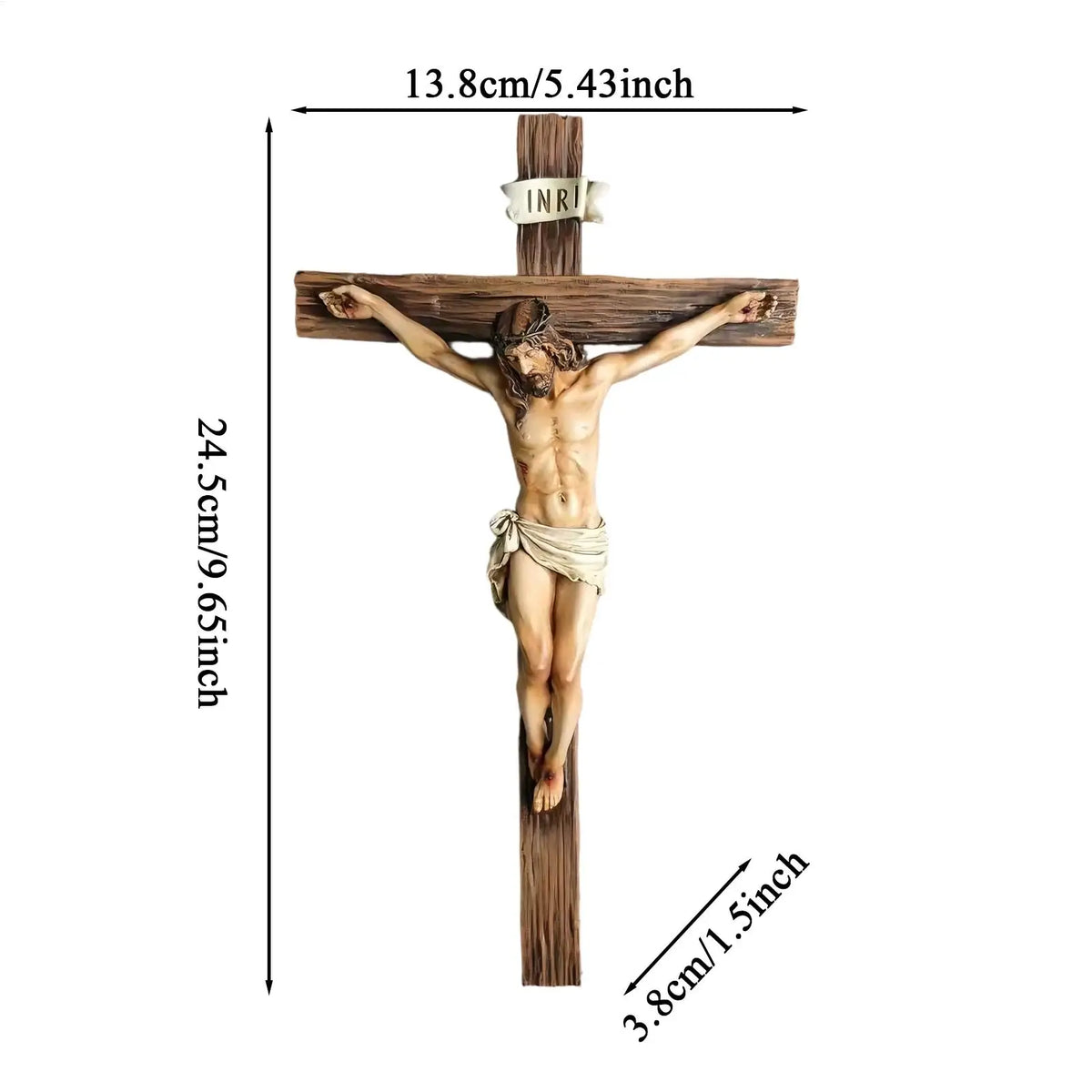 9.65" Resin Jesus Statue – Religious Home & Church Decor Religious Figurine Axl