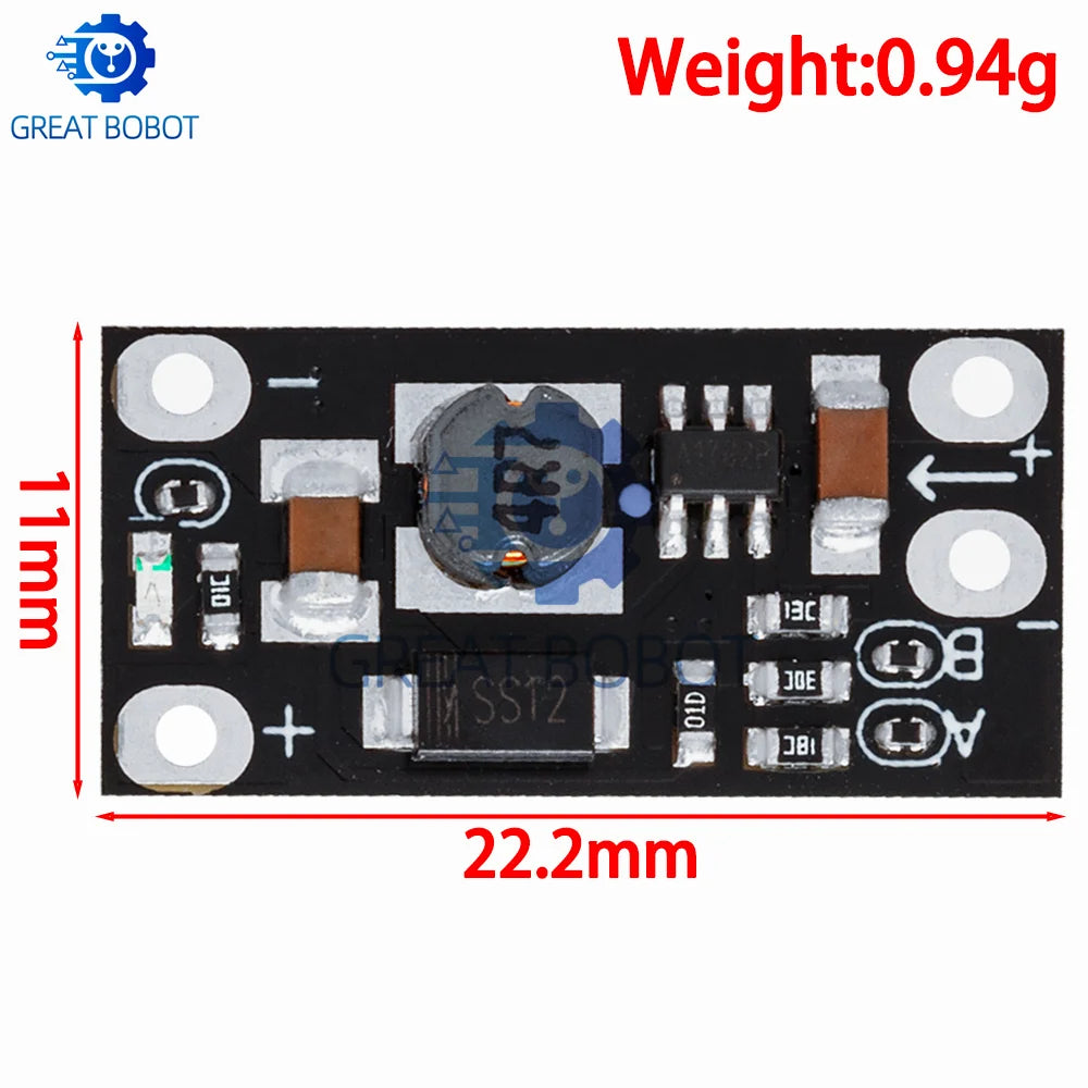 Mini Boost Step-Up Module 5V/8V/9V/12V 1.5A LED DIY Board Boost Voltage Module Axl