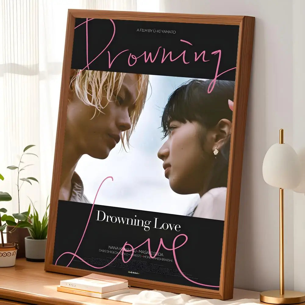 Drowning Love Movie Poster – Self-Stick HD Waterproof Wall Art Wall Art Poster Axl