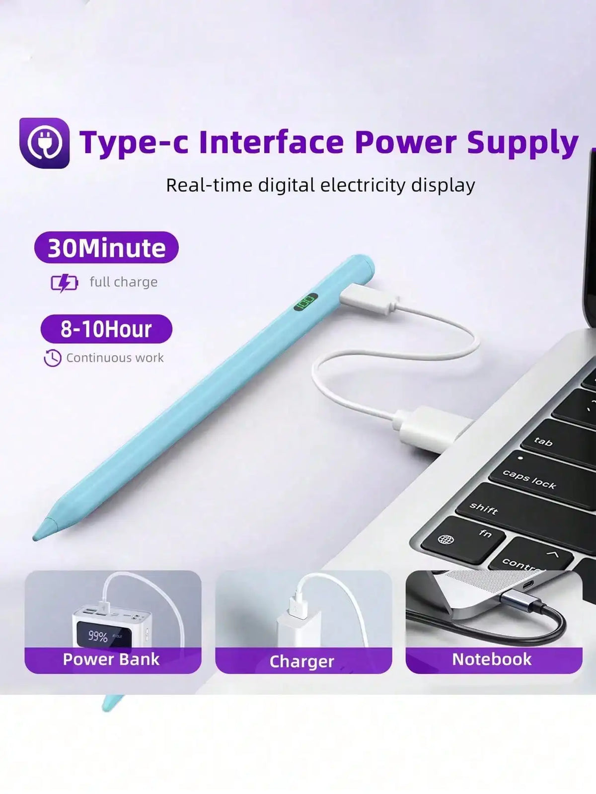 Magnetic Capacitive Stylus Pen – Tilt & Palm Rejection for Tablets Tablet Stylus Pen Axl