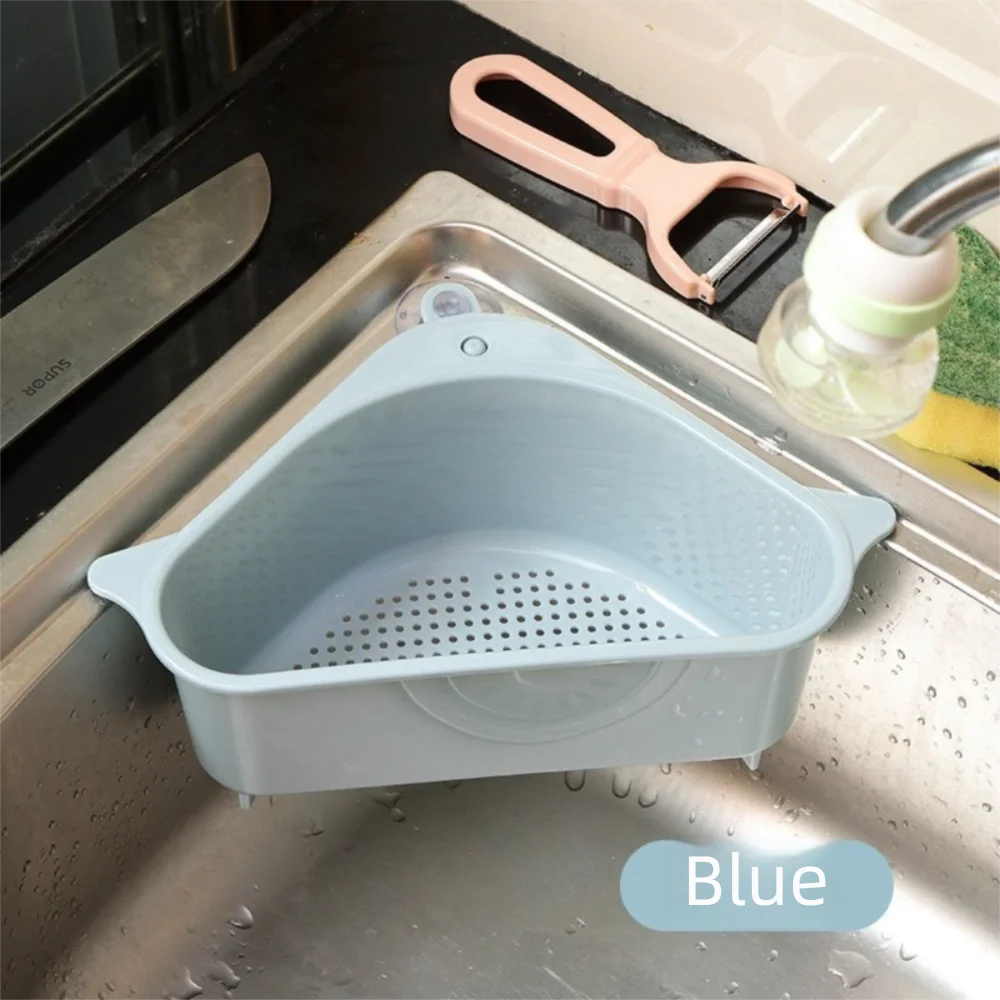 Push-Type Kitchen Sink Filter Basket – Anti-Leak Drain Strainer Sink Filter Basket Axl Blue 2