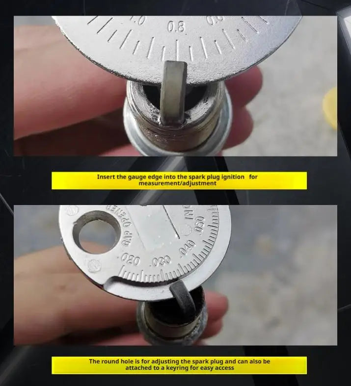 Coin Spark Plug Gap Gauge 0.6–2.4mm Feeler Tool | Auto Engine Spark Plug Gauge Axl