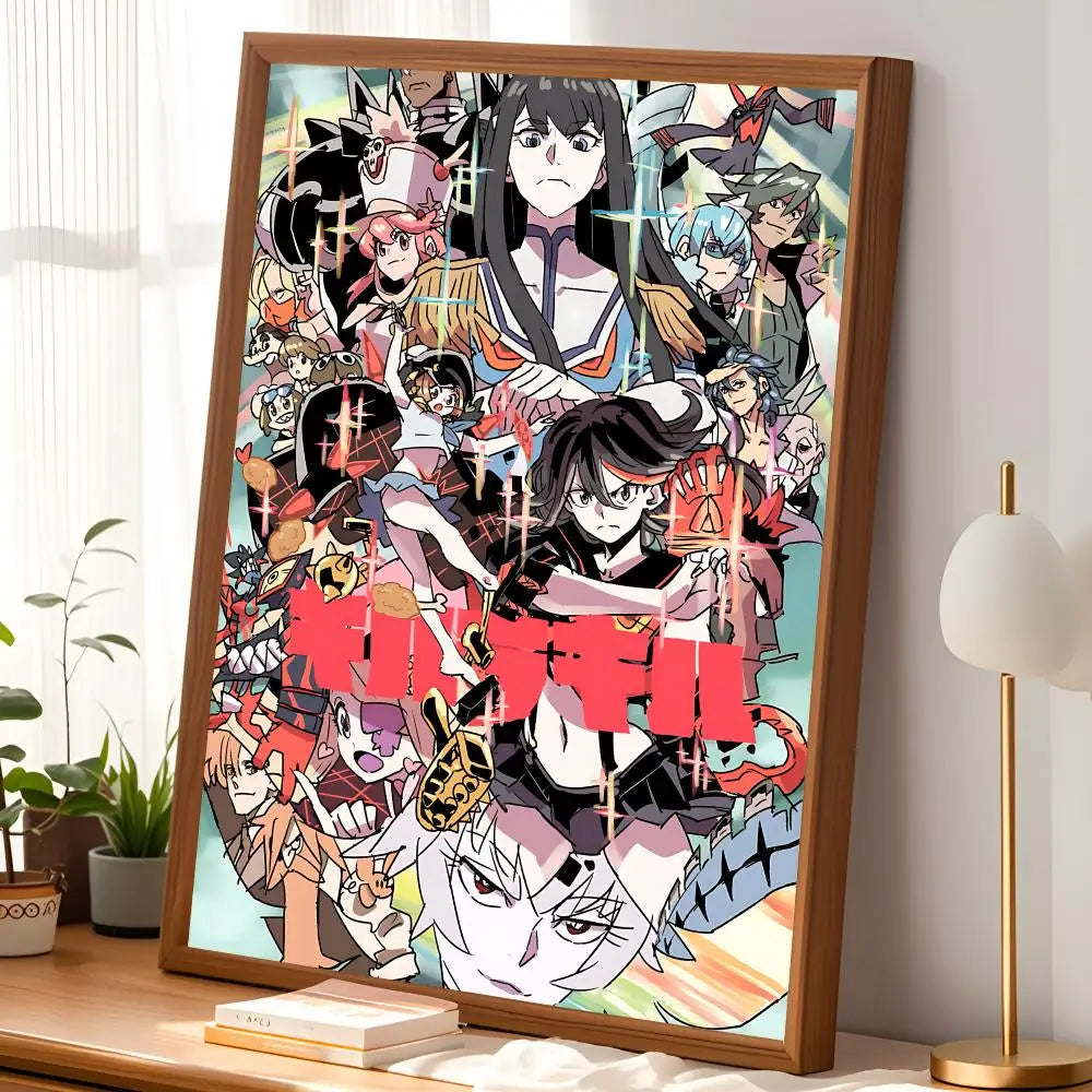 Kill la Kill Anime Self-Stick Wall Poster – HD Waterproof Decor Anime Wall Poster Axl
