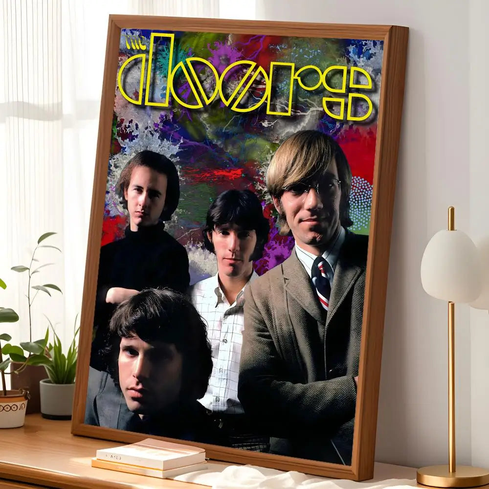 The Doors Poster Self-Stick HD Waterproof Wall Art Décor Wall Art Poster Axl