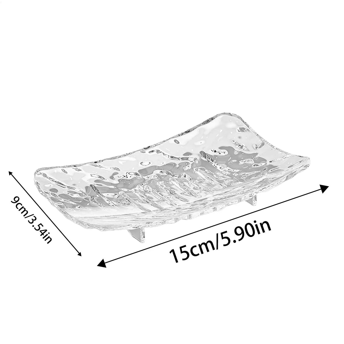Soap Dish with Drain Hole – Non-Slip Bar Soap Tray S & L Soap Dish Tray Axl